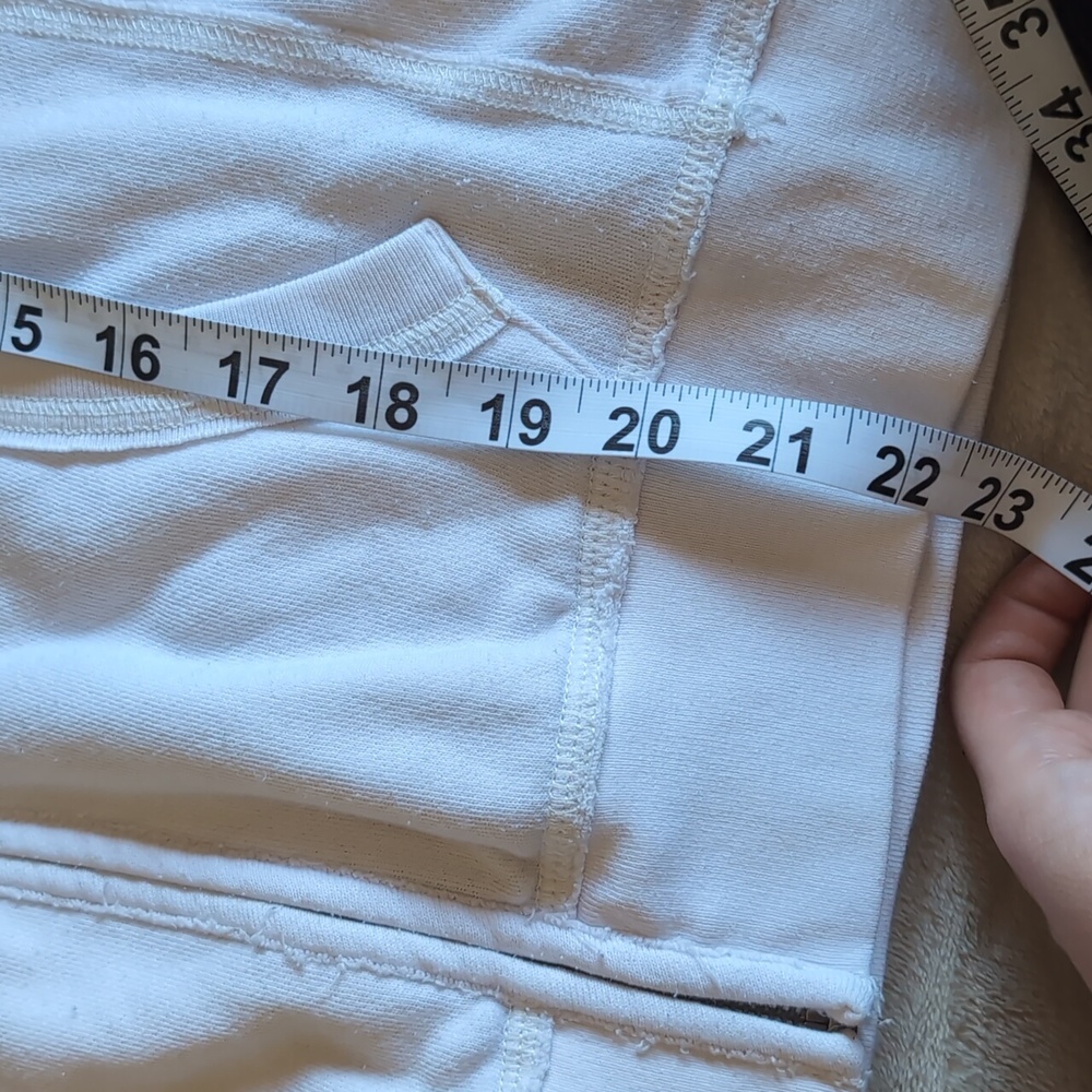 Aeropostale Sparkly Off-White Zip-Up Hoodie - Picture 4 of 6